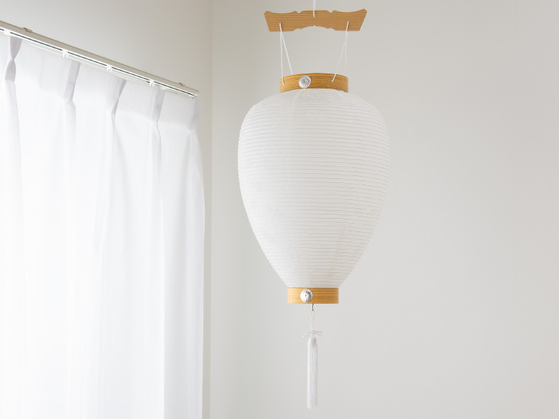 Amazon｜仏壇屋 滝田商店 盆提灯 盆ちょうちん 新盆用白提灯 LED