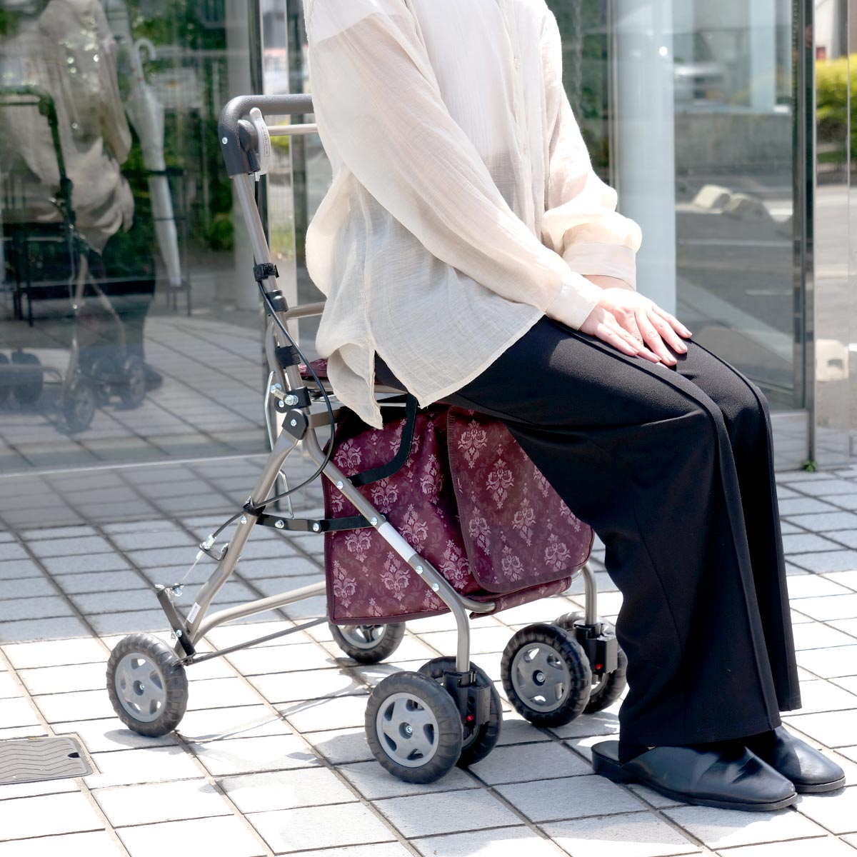 マキテック シルバーカー ミドルタイプ ウェルキャリー 高さ調節