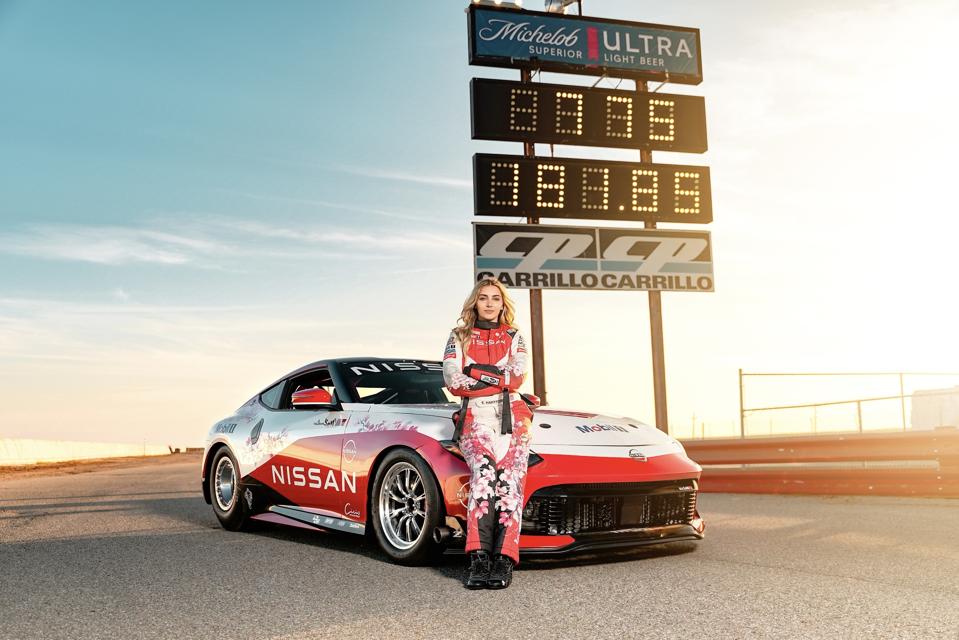 Emelia Hartford's Nissan Z Crushes Quarter-Mile World Record