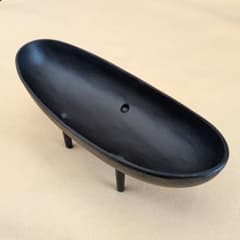 南部鉄器 水盤 三つ脚 鉄製 生け花 茶道 花器 伝統工芸 裏面刻印有り