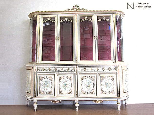 【極上美品】イタリア製 NOVAPLAK 最高級 ロココ様式 キュリオケース GMEK792○NOVAPLAK / ノバパルク イタリア製 最高級 キャビネット