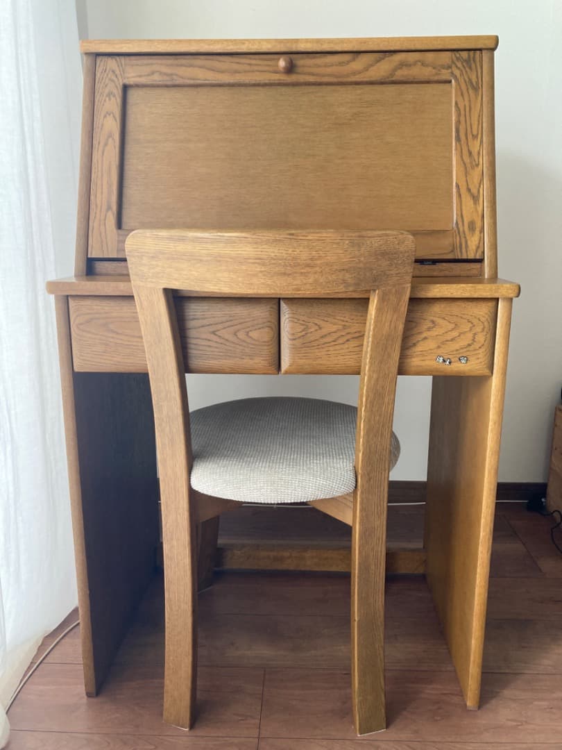 浜本工芸　ライティングビューロー 浜本工芸 中古 ライティングデスク ライティングビューロー 65×45