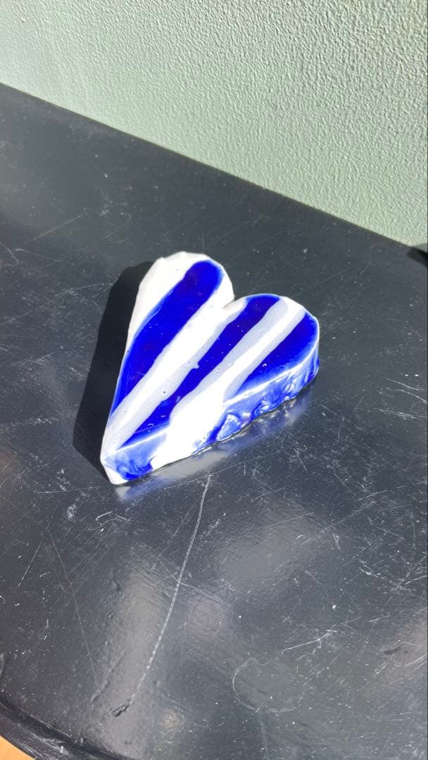 MV% ストライプのハート大サイズ MV% ストライプのハート大サイズ MV% ストライプのハート