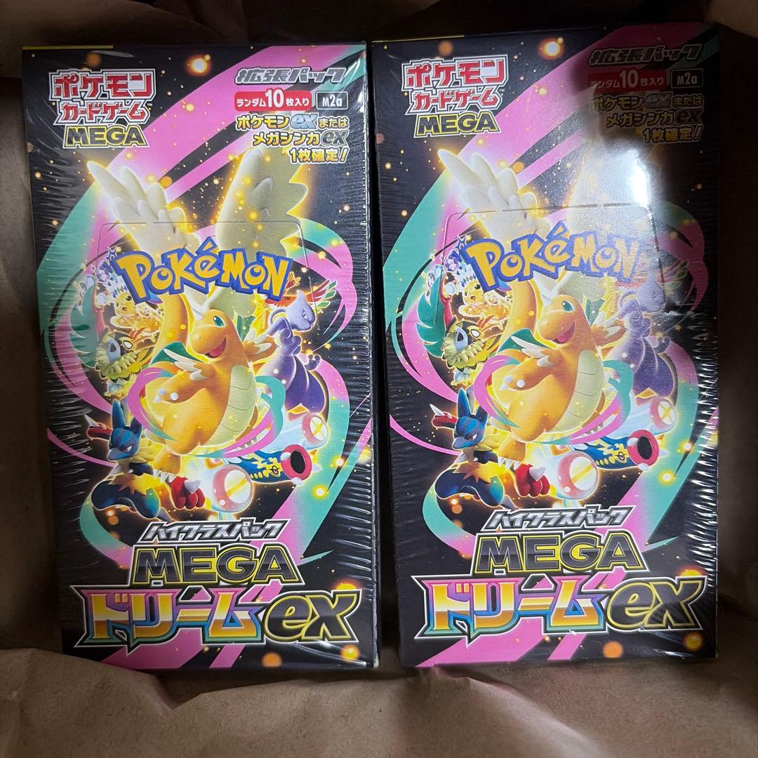 らくらくメルカリ便 ポケモンカード BOX シュリンク付き MEGAドリームex ポケモンカード MEGAドリームex BOX シュリンク付き - メルカリ