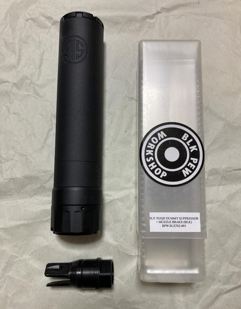 BPW SLX 762 QD ダミーサプレッサー&マズルブレーキ bk hercules-gear_bpw-slx762-001