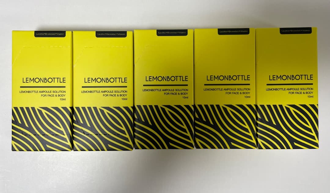 【即日発送】レモンボトル10ml 5本　ホームケアキットプレゼント 即日発送】韓国で話題レモンボトル10ml 2本ホームケアキットプレゼント
