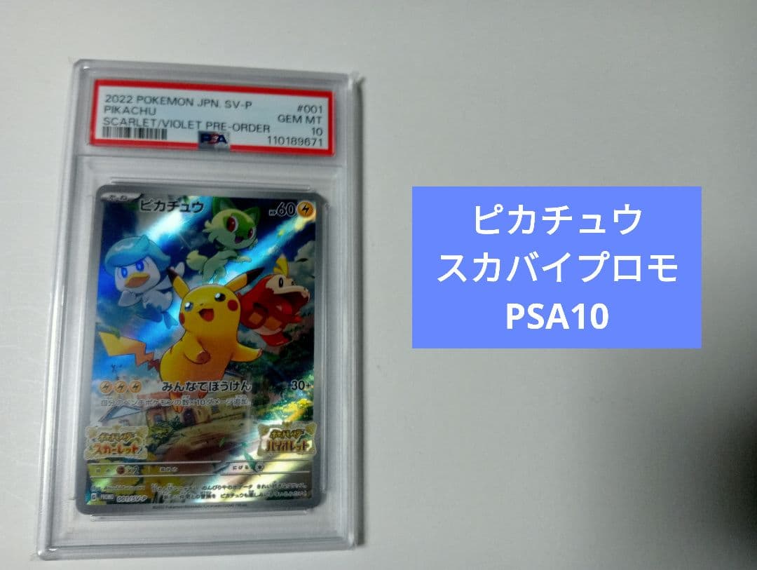 【PSA10】ピカチュウ スカバイプロモ 216 ポケモンカード ピカチュウ スカバイ プロモ psa10 スカーレット