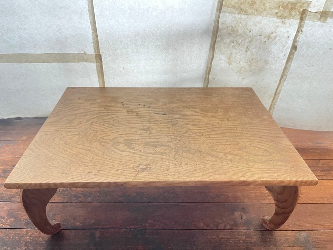 古道具猫足ローテーブル 猫足デザインが素敵なローテーブル（高さ55cm） フランスアンティーク