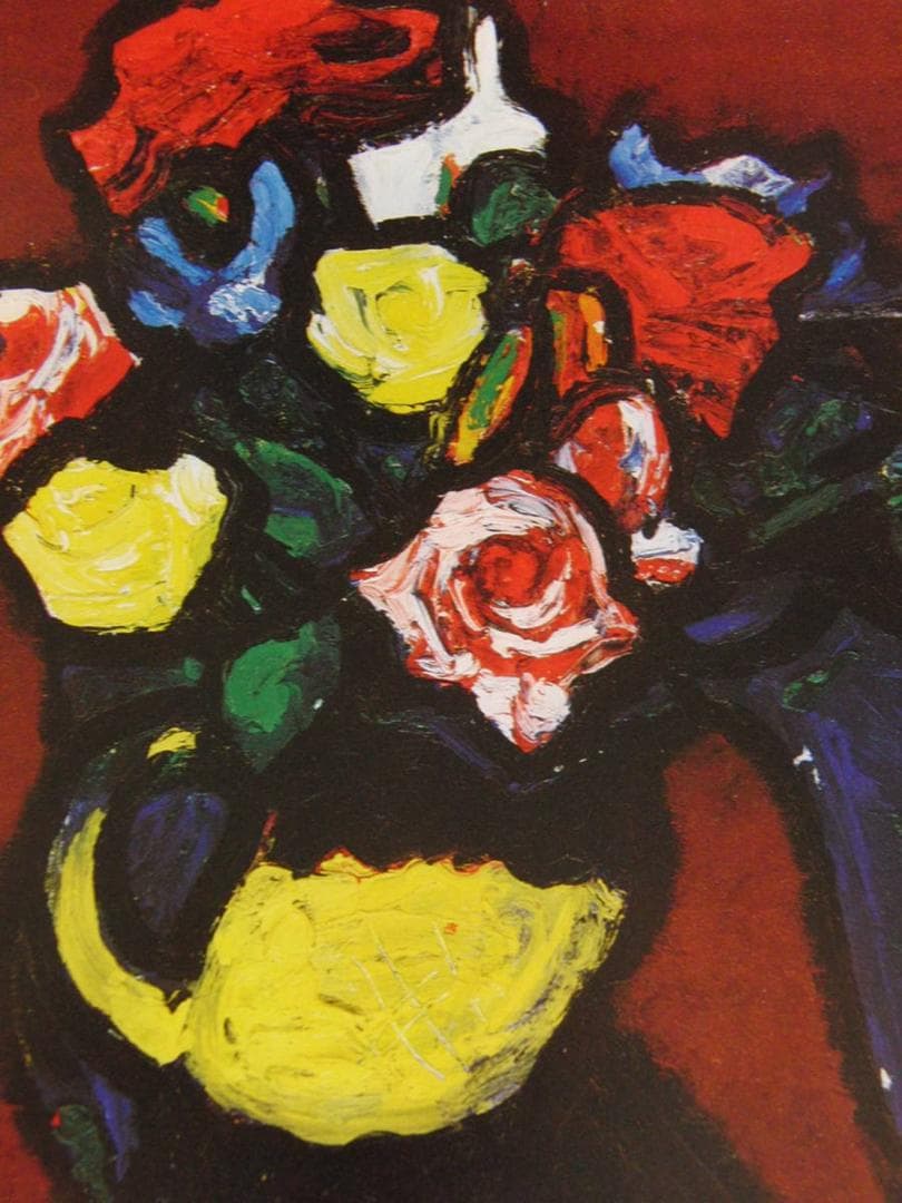 林武、「薔薇」、希少な画集の額装画 - メルカリ
