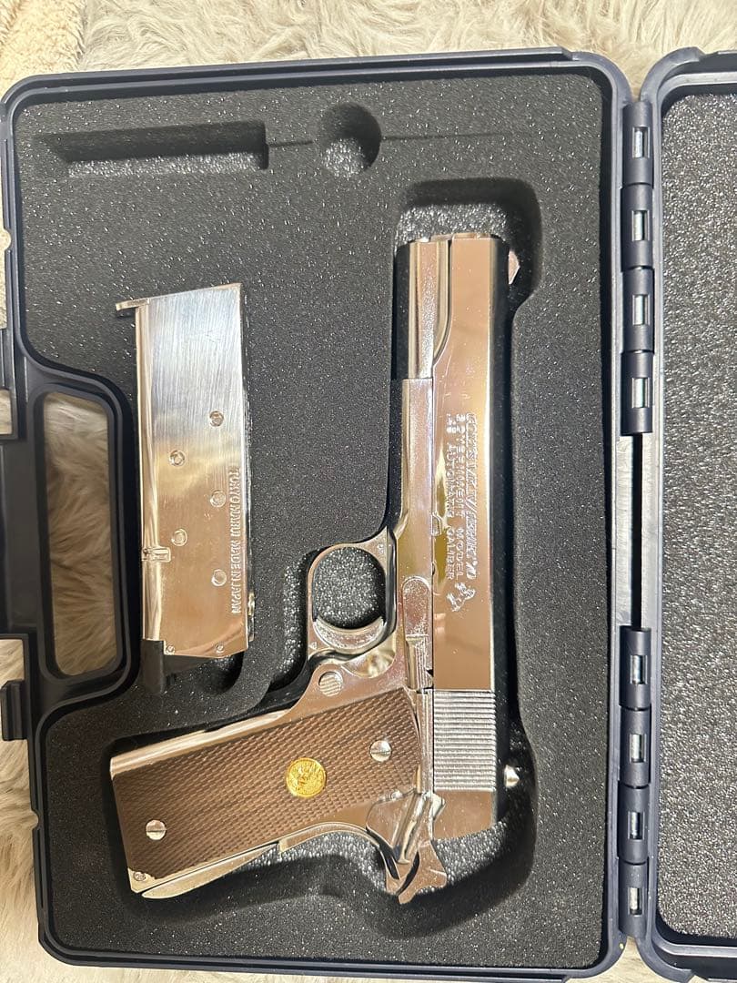 コルトガバメント 1911 クロームモデル コルト ガバメント シリーズ'70 ニッケルフィニッシュ - ガスブロー