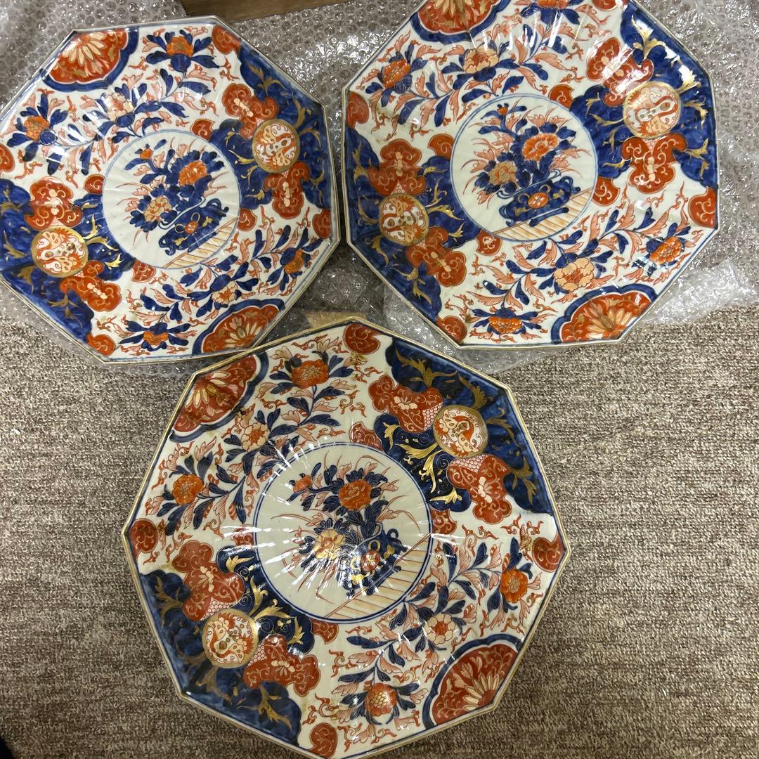 錦手大鉢　3個セット 3個set】美濃焼 しのぎ 多用鉢 3個組 240ml 径11cm 日本製 サラダ