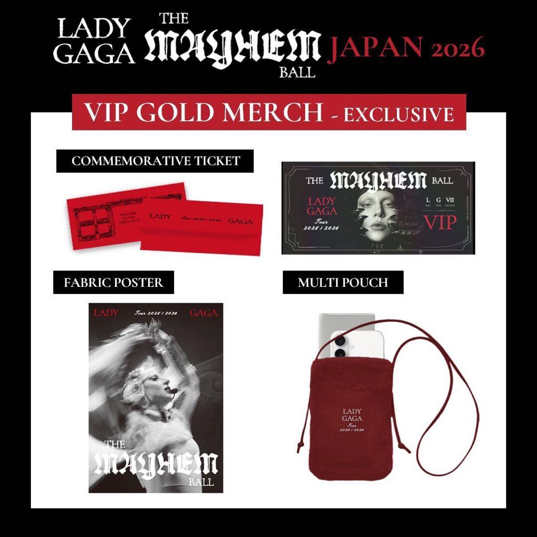 レディ ガガ LADY GAGA GOLD VIP グッズ フルセット - メルカリ