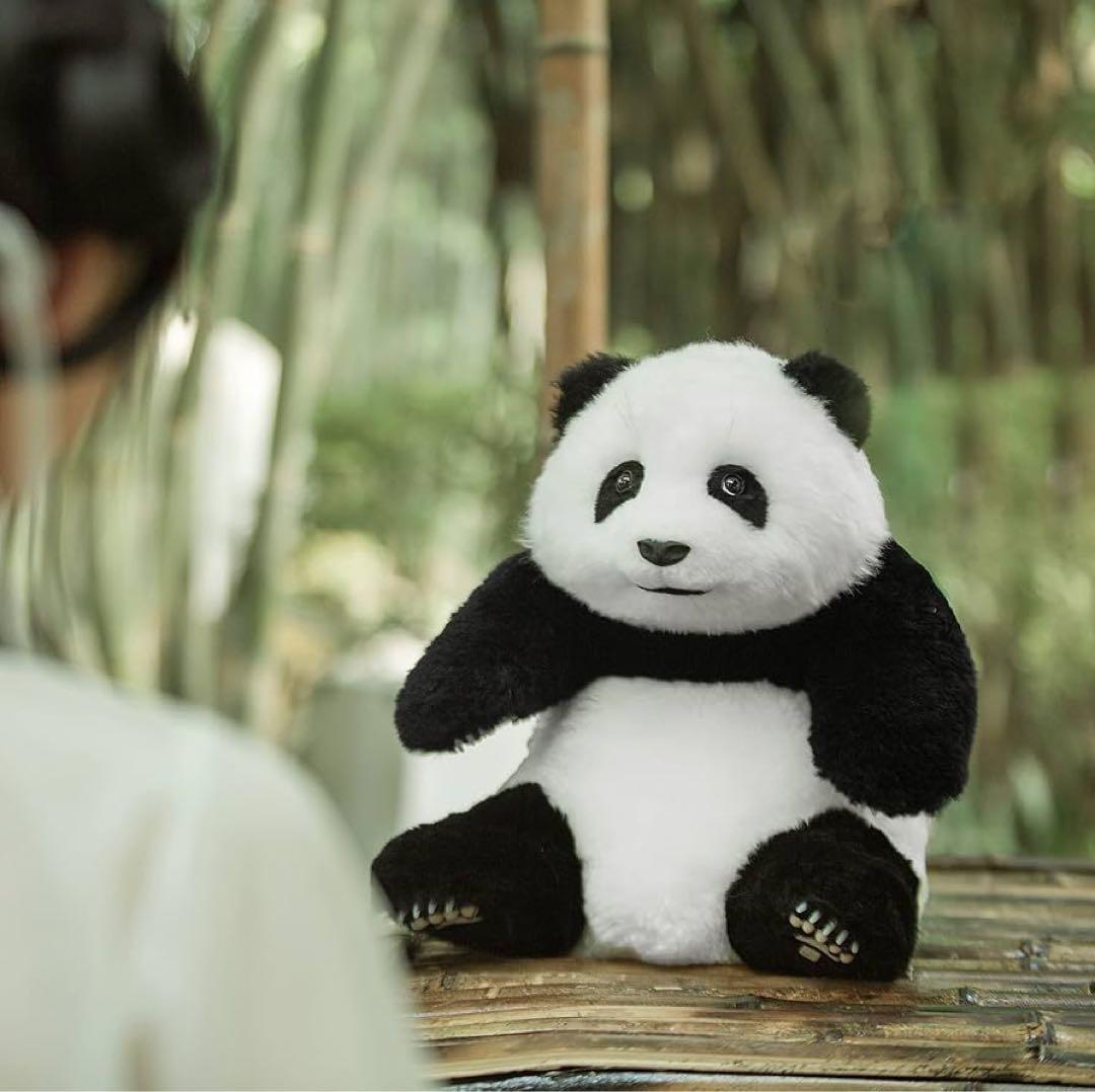パンダのぬいぐるみ　かわいい　手作り　1点物　癒やし 楽天市場】パンダ ぬいぐるみ なでているだけで癒される Healing Panda