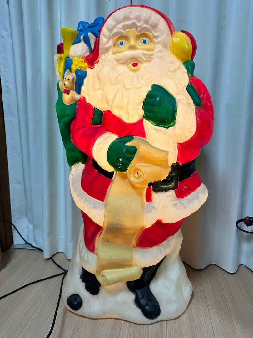 サンタクロース イルミネーション インテリア 大型 ヴィンテージ