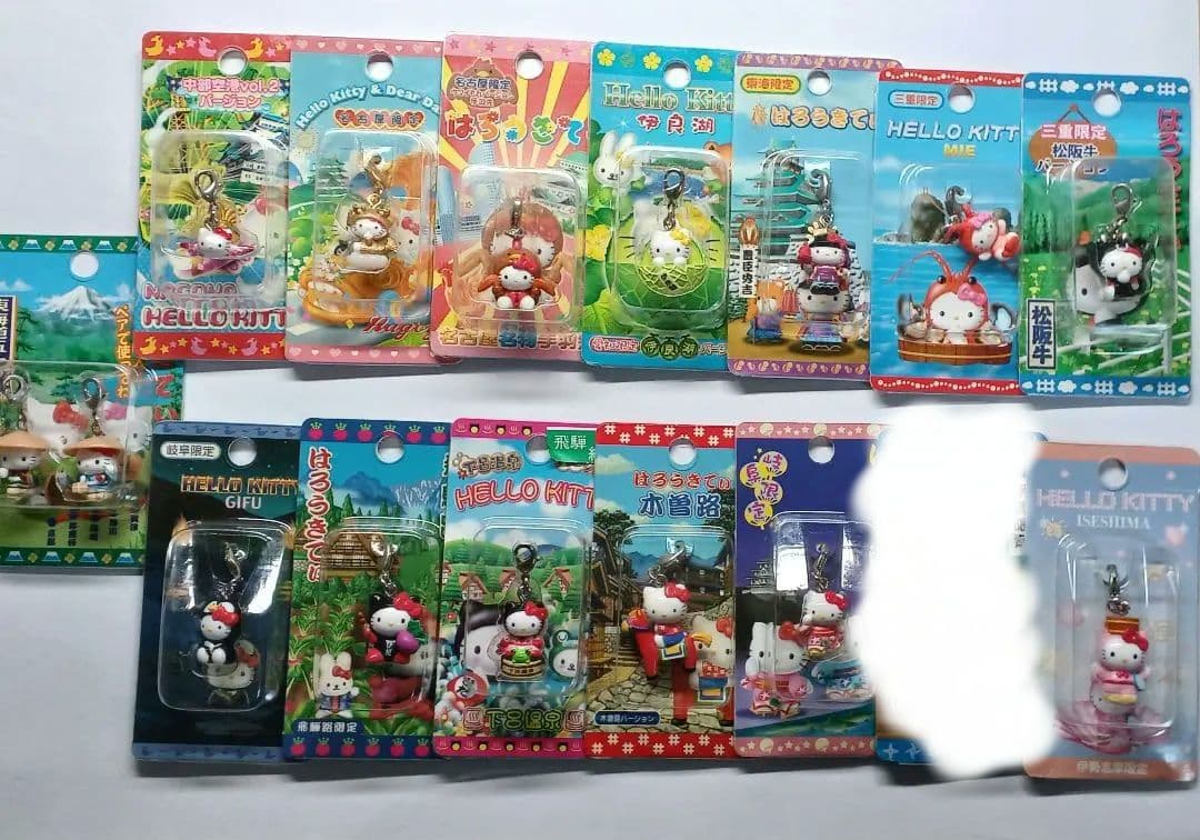 【バラ売り・他地域まとめ買い可】ハローキティ ファスナーマスコット 東海限定 ③ハローキティ 地域限定 ファスナーマスコット 12個セットまとめ売り