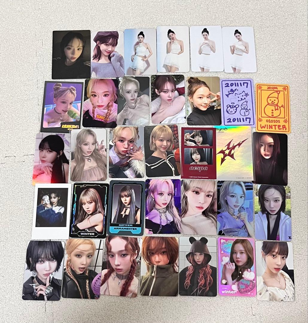 aespa ウィンター トレカ セット aespa ウィンター トレカセット - メルカリ