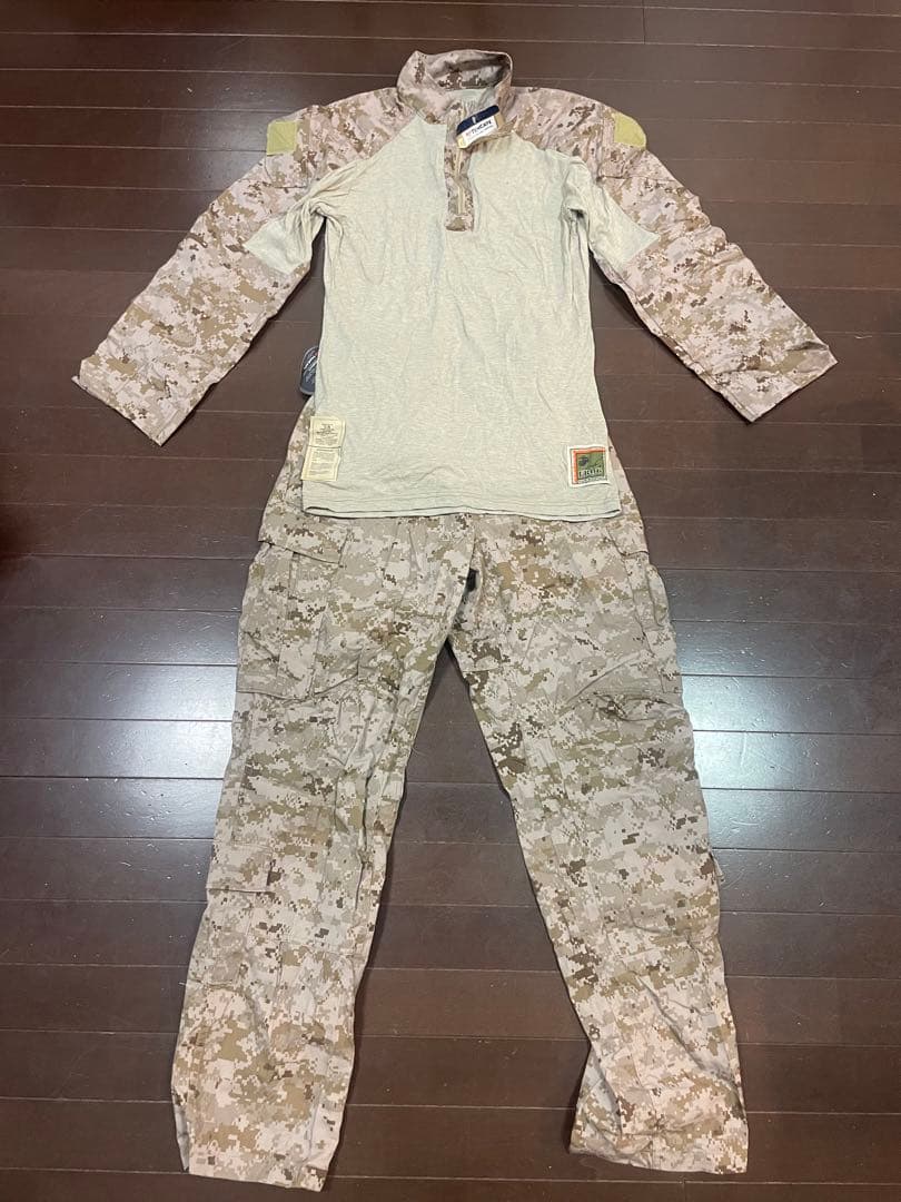 t*u様 実物 米軍放出 FROG コンバットシャツ DESERT MARPAT US MARPAT FROG DESERT CAMO COMBAT SHIRTS<br>【米海兵隊 マーパット