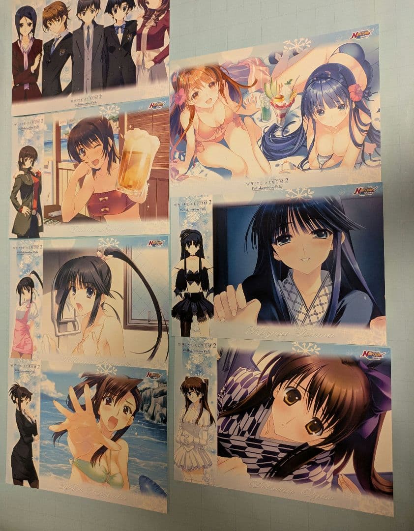 WHITEALBUM2 コラボカフェ　ランチョンマット　コンプ　雪菜　かずさ WHITE ALBUM2 ランチョンマット 15周年 コラボカフェ 冬馬かずさ