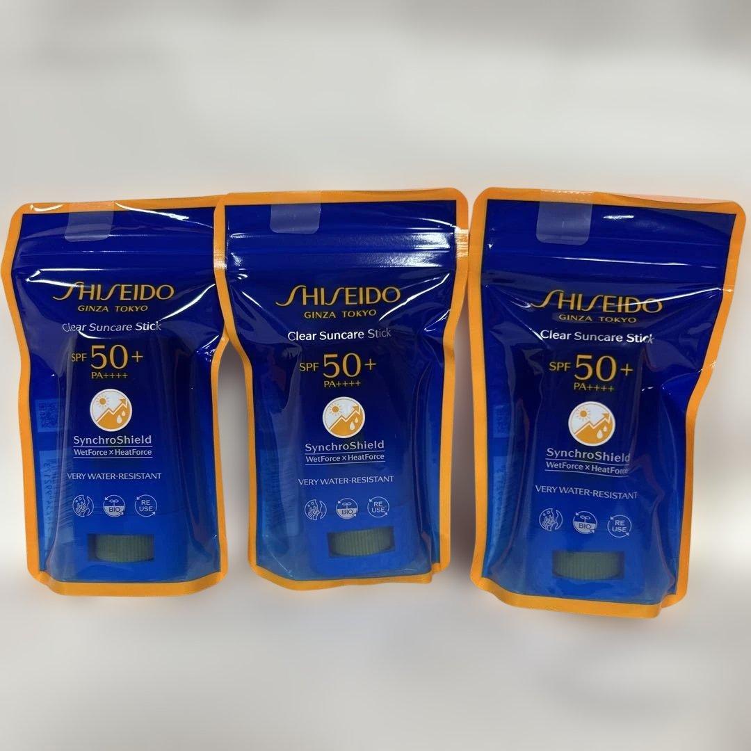 【新品・未開封】資生堂 クリア サンケア スティック 20g✖️3個 クリア サンケア スティック / SHISEIDO(シセイドウ)(その他日焼け対策