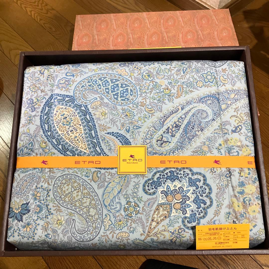 新品　ETRO エトロ　羽毛布団　ダウンケット　肌掛けふとん 2026年最新】エトロ 羽毛 肌掛け 布団の人気アイテム - メルカリ