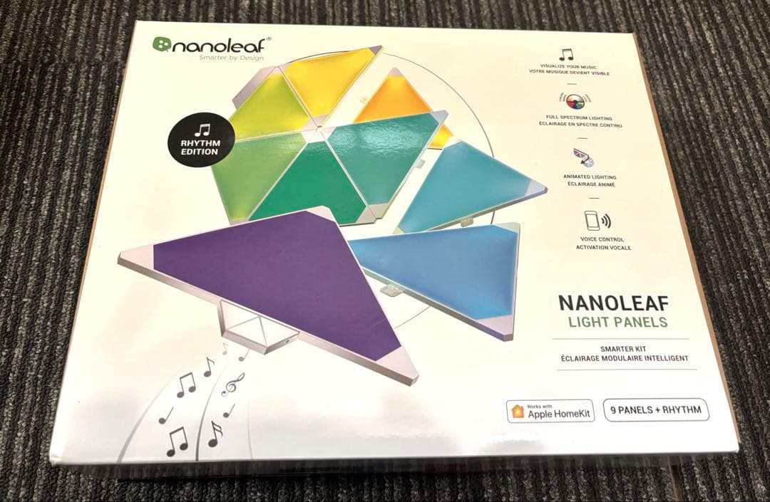 【未開封】Nanoleafトライアングル　９枚入り Nanoleaf Shapes トライアングル スターターパック（9枚入り