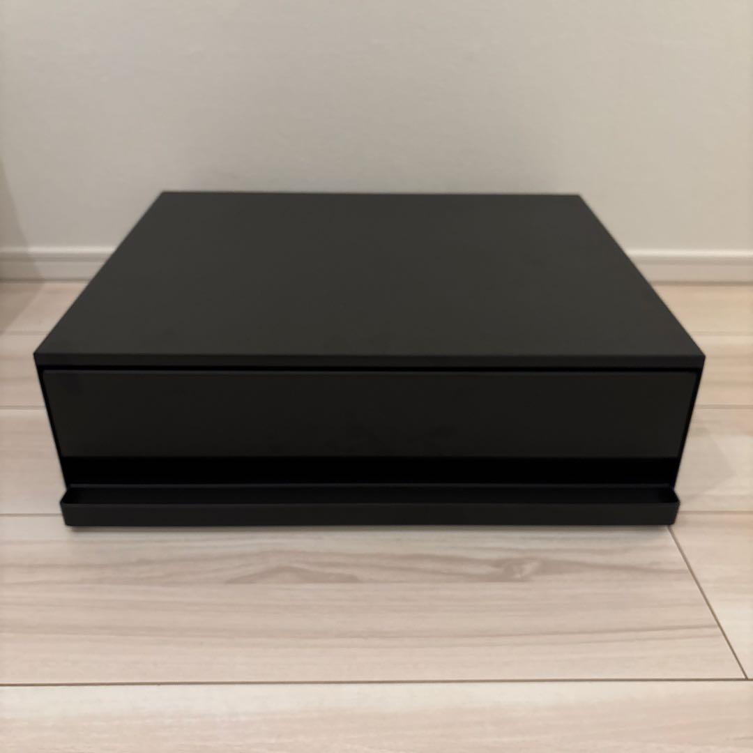 山崎実業 家電下引き出し ＆ スライドテーブル ブラック tower tower 山崎実業 ツーウェイ キッチン家電下引き出し＆スライドテーブル