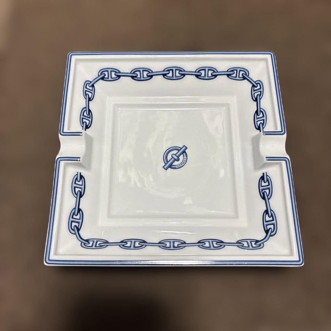 HERMES シェーヌダンクル　チェーンパターン 灰皿 楽天市場】HERMES エルメス アッシュトレイ 灰皿 シェーヌダンクル柄