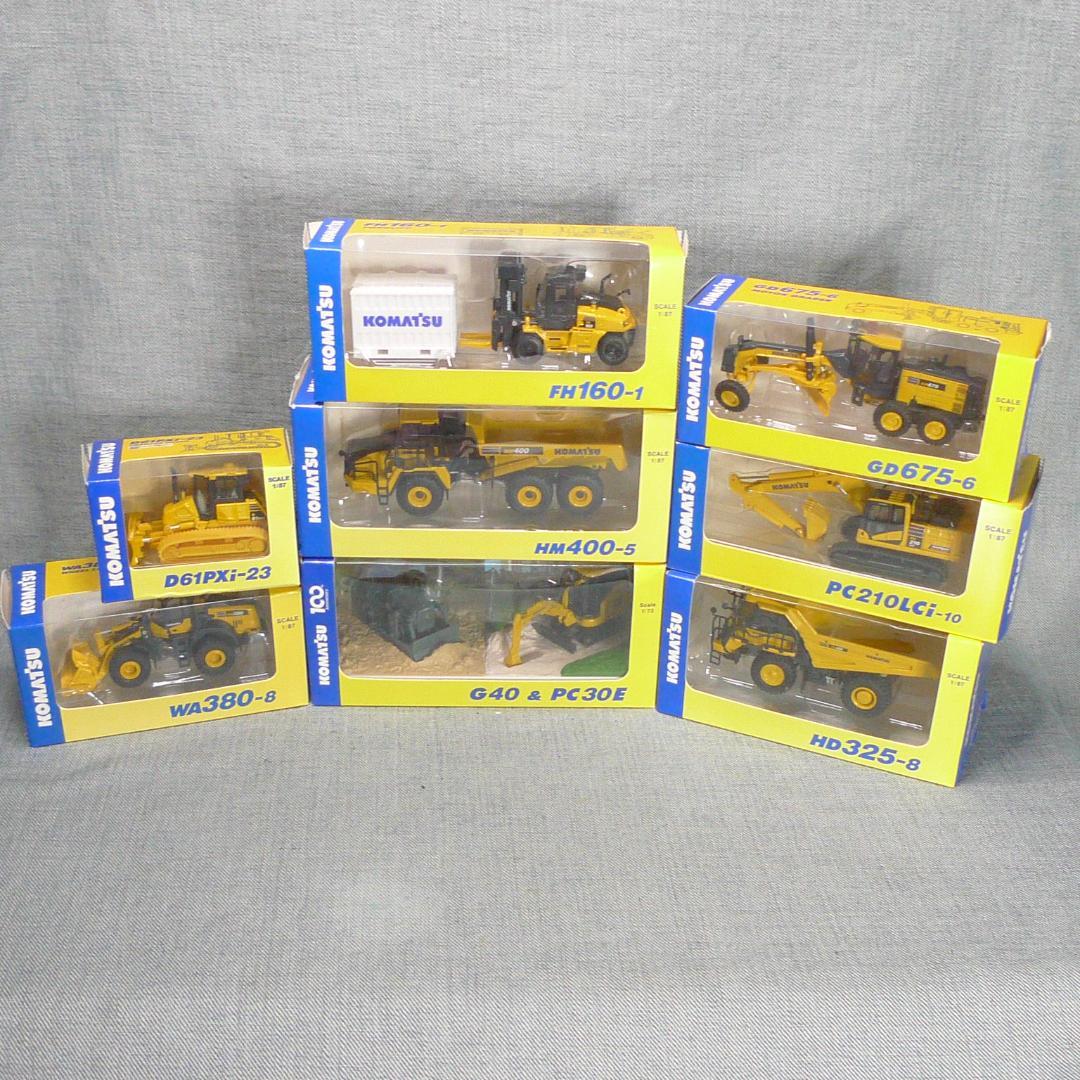 g*l様 n5157▽コマツ オリジナル ミニチュア 非売品 8台 ミニカー g*l様 n5157▽コマツ オリジナル ミニチュア 非売品 8台 ミニカー