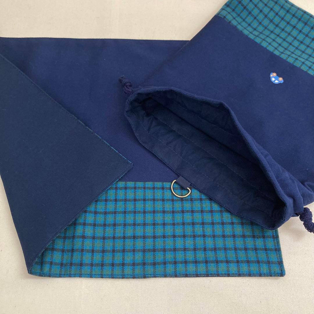 【残り1】《ファミリア好きな方に》通園通学グッズ　5点セット　クローバー　青い車