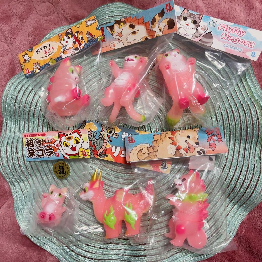 小夏屋 ソフビ 2021年 さくら 桜 ネゴラ シバラ リュドラ 6体セット 小夏屋 ソフビ 2021年 さくら 桜 ネゴラ シバラ リュドラ 6体セット