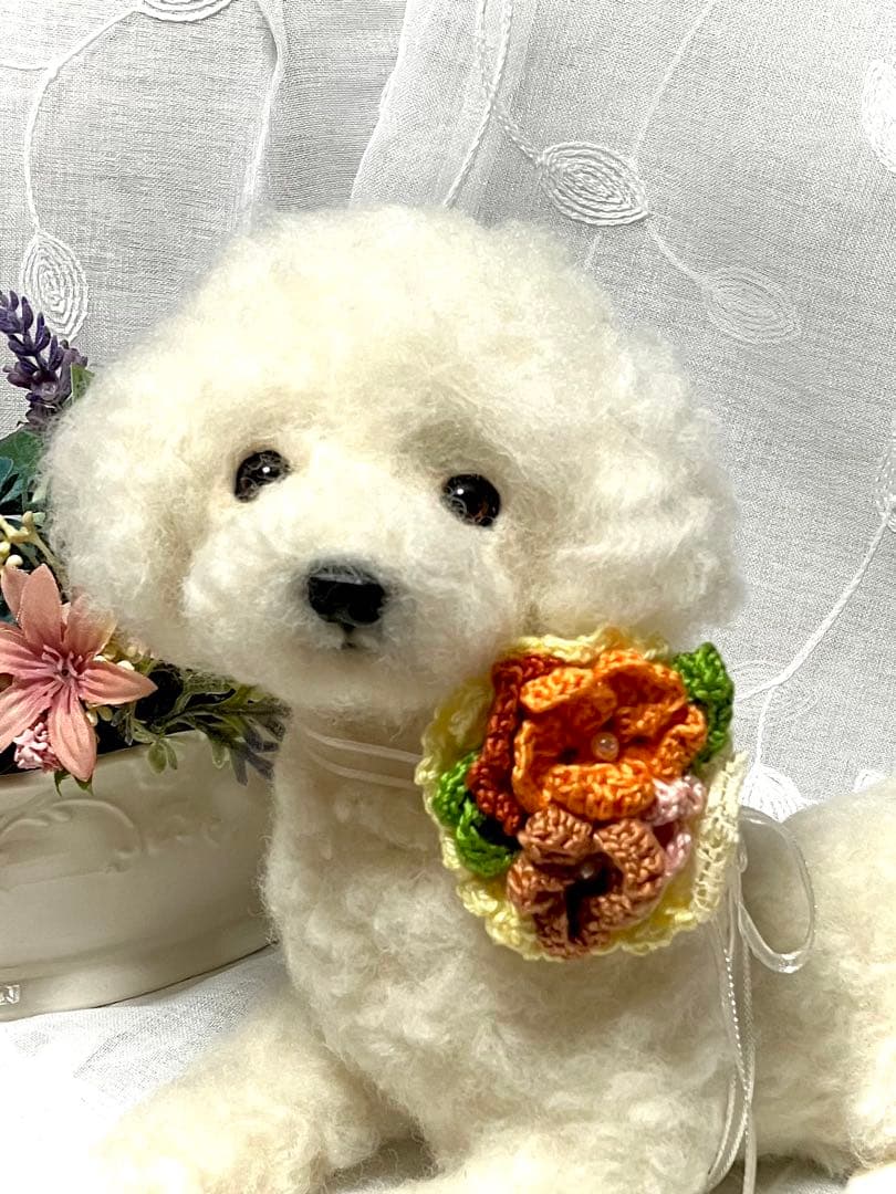 羊毛フェルト トイプードル 大きめ ハンドメイド - メルカリ