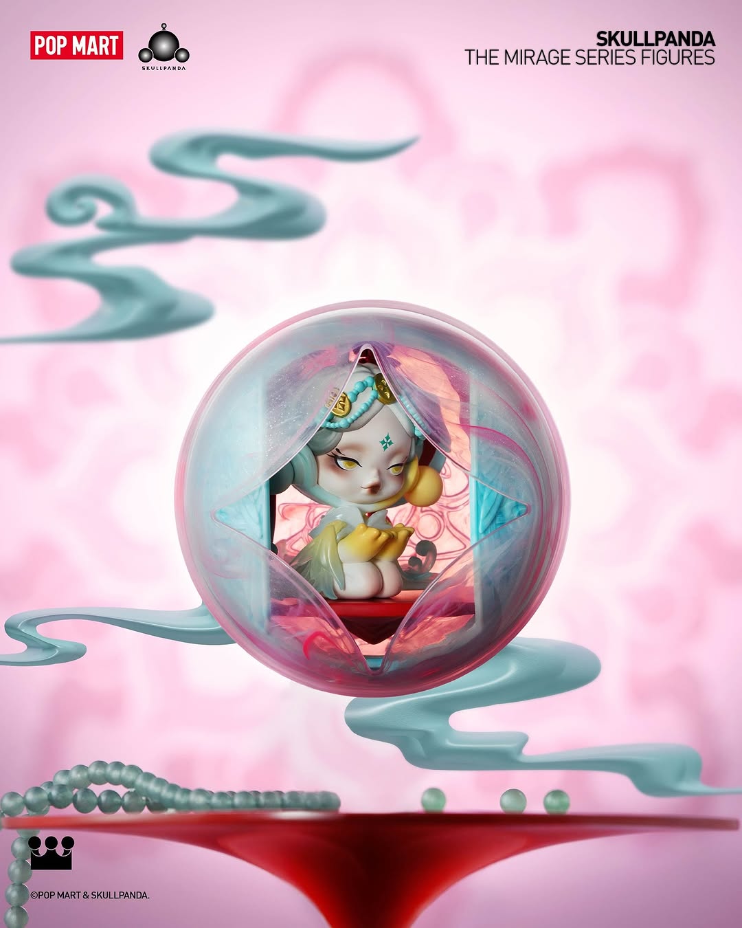 Original POPMART SKULLPANDA The Mirage Series Figures 泡泡玛特